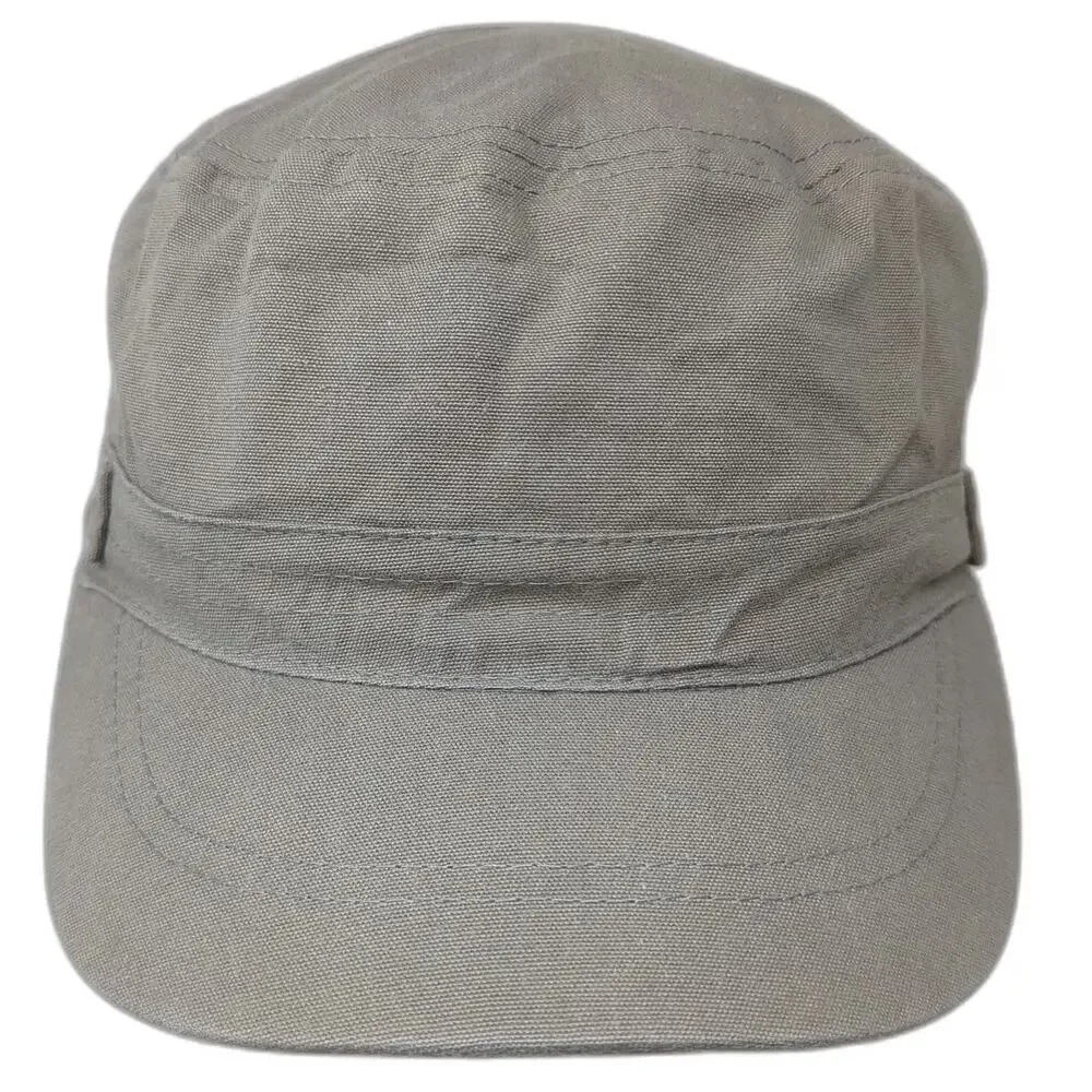 ALDO Army Cap Beige S 100% Cotton Striped Lining Elastic Back Lightweight Hat